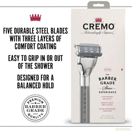 The Barber Grade razor + 2 replacement heads