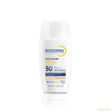 Tinted protective fluid SPF 50+ Photoderm (XDefense Ultra-Fluid Tinted) 40 ml - Shade: 01