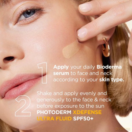 Tinted protective fluid SPF 50+ Photoderm (XDefense Ultra-Fluid Tinted) 40 ml - Shade: 01