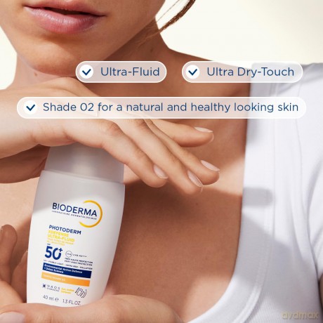 Tinted protective fluid SPF 50+ Photoderm (XDefense Ultra-Fluid Tinted) 40 ml - Shade: 02
