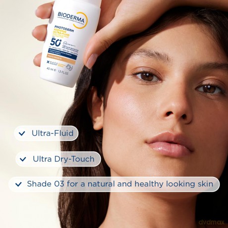 Tinted protective fluid SPF 50+ Photoderm (XDefense Ultra-Fluid Tinted) 40 ml - Shade: 03