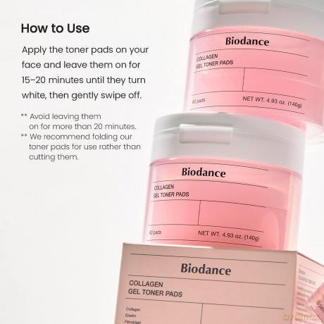 Toning gel pads with collagen Collagen (Gel Toner Pads) 60 pcs