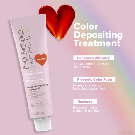 Toning hair mask Clean Beauty Cayenne (Color Depositing Treatment) 150 ml