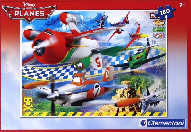 CLEMENTONI 180 EL. Samoloty [PUZZLE]