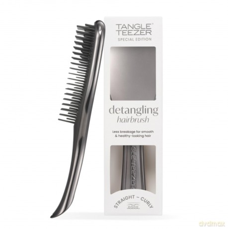 Ultimate Detangler Chrome Midnight Silver hair brush