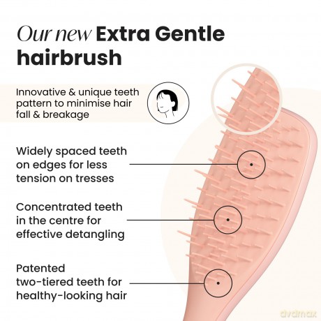 Ultimate Detangler Extra Gentle Saffron Hair Brush