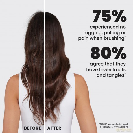 Ultimate Detangler Straight & Curly Electric Hair Brush Raspberry