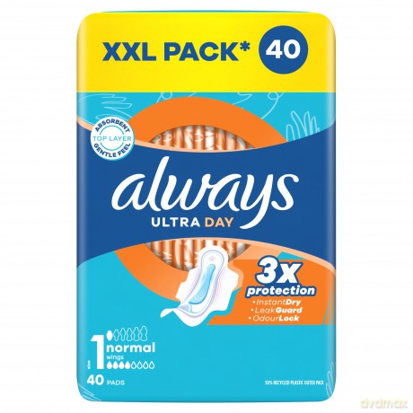 Ultra Day Normal Quatro sanitary napkins 40 pcs