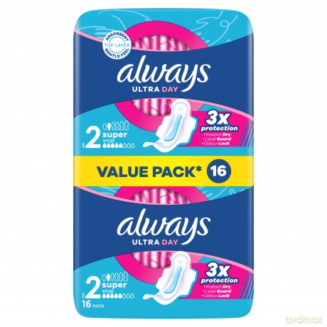 Ultra Day Super Duo sanitary napkins 16 pcs