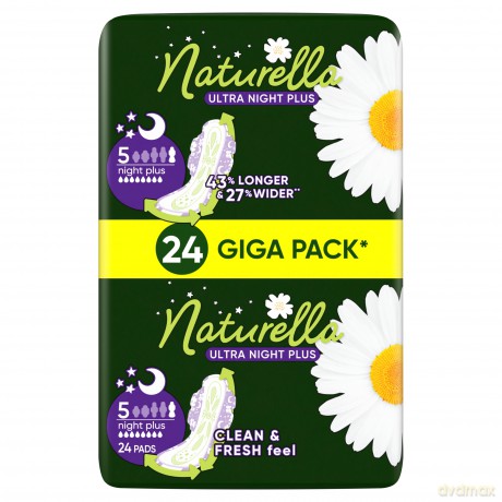 Ultra Night Plus sanitary napkins for women 24 pcs