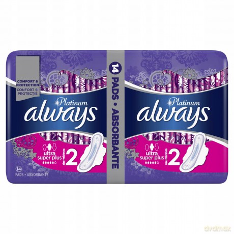 Ultra Platinum Super Duo sanitary napkins 14 pcs