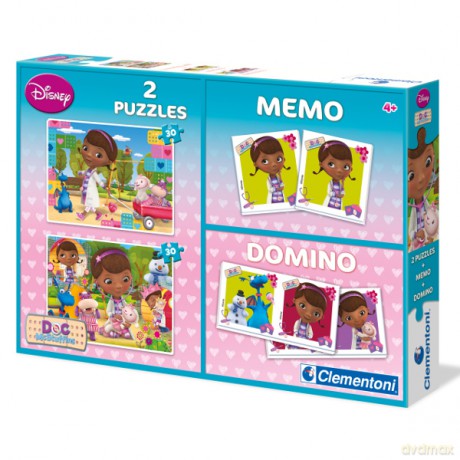 CLEMENTONI 2x30 EL. MemoDomino Klinika [PUZZLE]