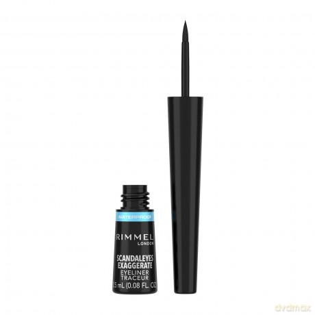 Waterproof Eye Liner Exaggerate (Waterproof Eye Liner) 2.5 ml - Shade: 003 Black