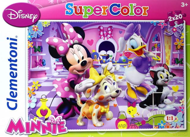 CLEMENTONI 2x20 el. Myszka Minnie [PUZZLE]