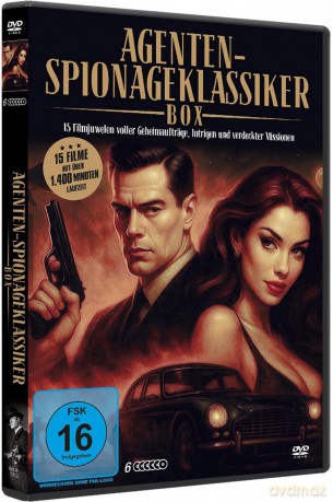 Agenten - Spionage-Klassiker Box - 15 legendäre Agenten-Filme voller Missionen, Intrigen und Spannung - Thriller und Action-Kultfilme mit Starbesetzung - Sammleredition [DVD]