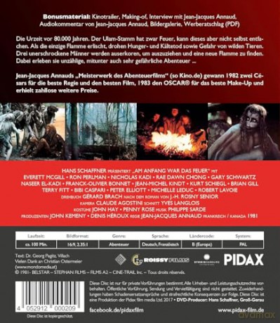 Am Anfang war das Feuer - Der mehrfach preisgekrönte Kultklassiker in HD [DVD]
