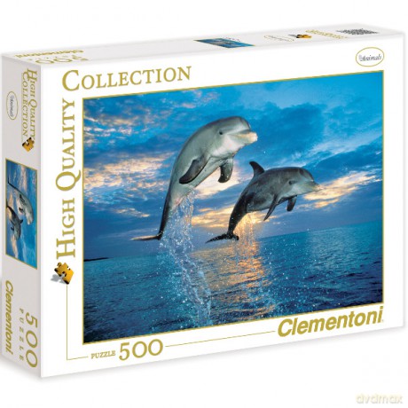 CLEMENTONI 500 EL. Delfiny [PUZZLE]