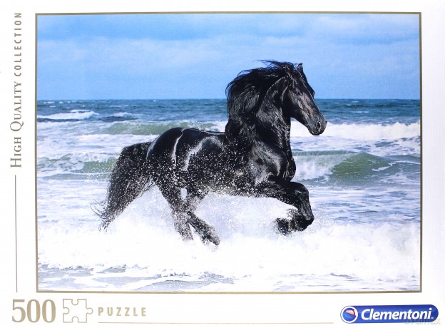 CLEMENTONI 500 EL. Czarny Koń [PUZZLE]