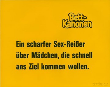 Bett-Kanonen [DVD]
