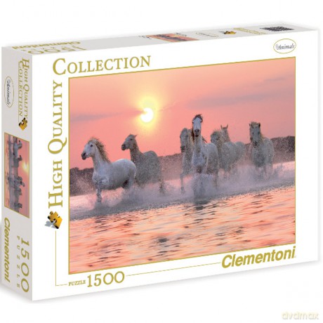 CLEMENTONI 1500 EL. Konie Camargue [PUZZLE]