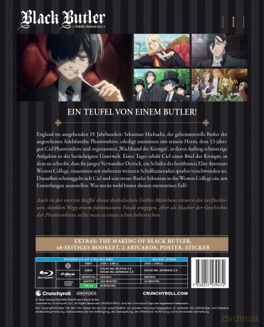 Black Butler: Public School Arc - Staffel 4 - Vol.1 - [Blu-Ray]