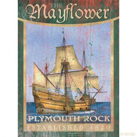 CLEMENTONI 500 EL. Żaglowiec Mayflower [PUZZLE]
