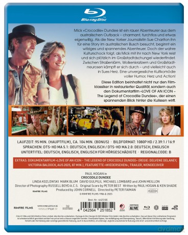 Crocodile Dundee (Krokodyl Dundee) [Blu-Ray]