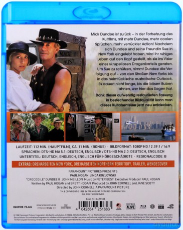 Crocodile Dundee II (Krokodyl Dundee 2) [Blu-Ray]