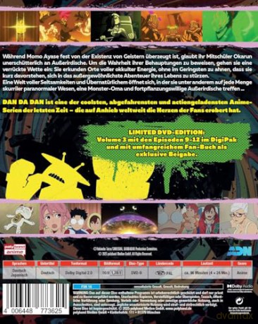 DAN DA DAN - Staffel 1, Volume 3 LTD. - Mit Fan-Buch [DVD]