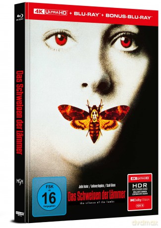 Das Schweigen der Lämmer - Limitiertes Mediabook - Cover A [Blu-Ray 4K]