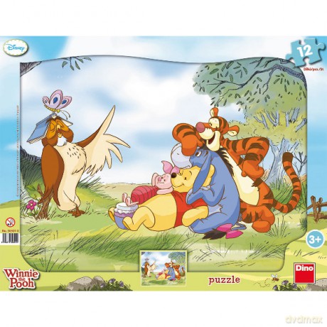 DINO 12 EL.kontur. Kubuś Puchatek [PUZZLE]