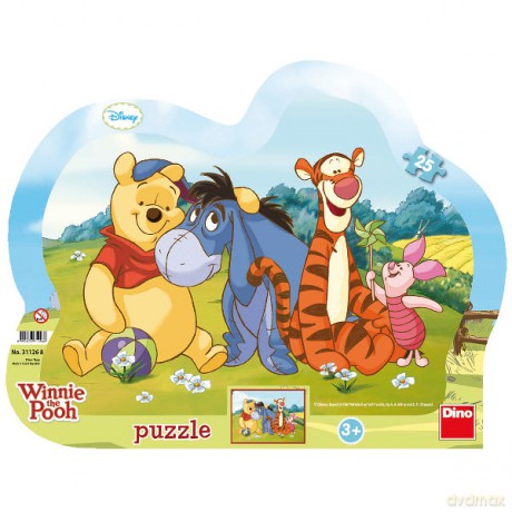 DINO 25 EL.kontur Puchatek i Przyjaciele [PUZZLE]