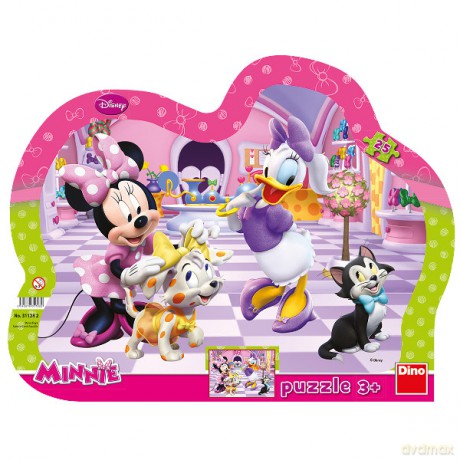 DINO 25 EL.kontur. M. Minnie i zwierzaki [PUZZLE]