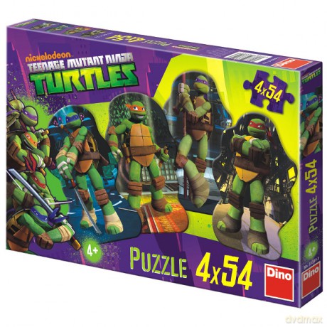 DINO 4x54 EL. Żółwie Ninja [PUZZLE]
