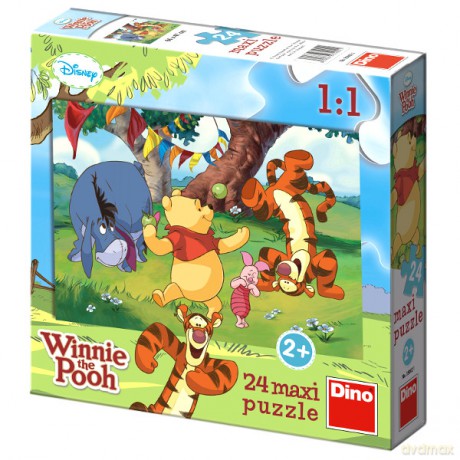 DINO 24 EL. Maxi Kubuś Puchatek [PUZZLE]