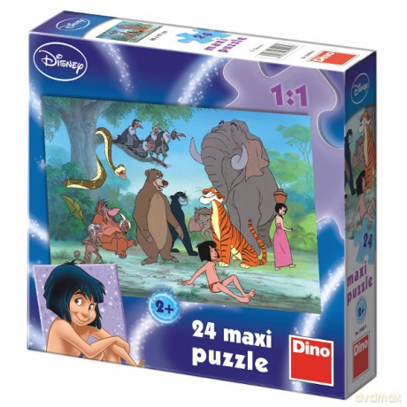 DINO 24 EL. Maxi Księga Dżungli [PUZZLE]