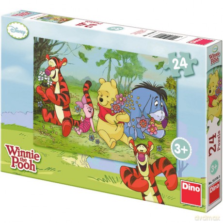 DINO 24 EL. Kubuś na kwitnącej łące [PUZZLE]