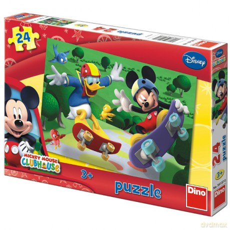 DINO 24 EL. Myszka Miki na deskorolce [PUZZLE]
