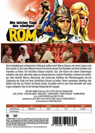 Die letzten Tage des sündigen Rom [DVD]