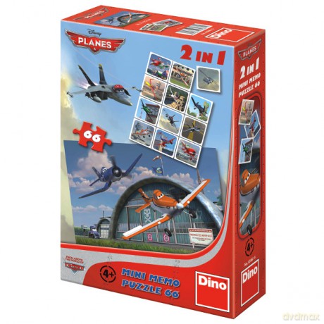 DINO 2w1 66 EL. Memo Samoloty [PUZZLE]