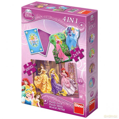 DINO 4w1 Księżniczki Memokarty [PUZZLE]
