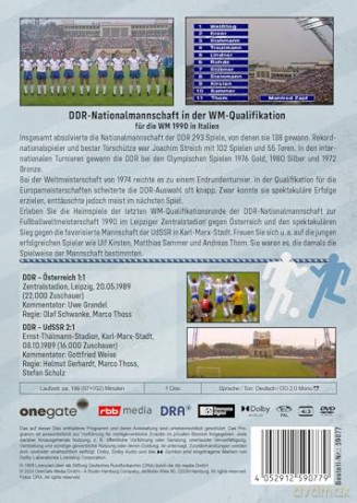 Direktübertragungen - DDR Nationalmannschaft in der WM-Qualifikation für die WM 1990 in Italien [DVD]
