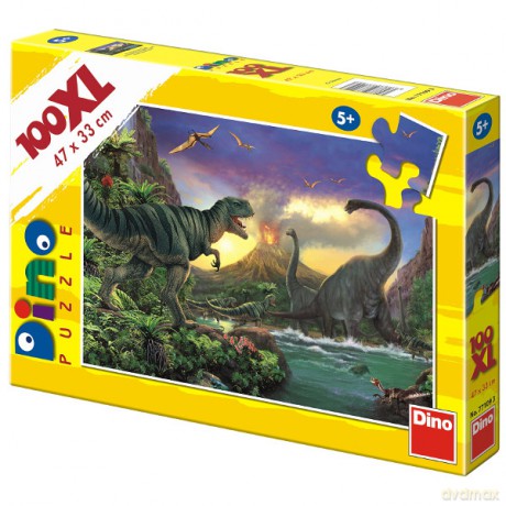 DINO 100 EL.XXL Dinozaury [PUZZLE]