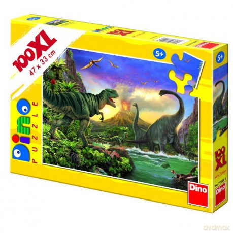 DINO 100 EL.XXL Dinozaury [PUZZLE]