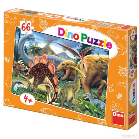 DINO 66 EL. Dinozaury [PUZZLE]