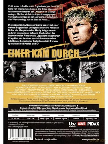 Einer kam durch - Der Kultklassiker des Kriegsfilms nach wahrer Begebenheit [DVD]