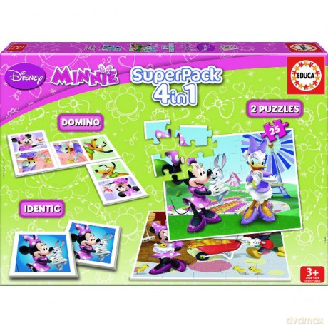EDUCA 2X25ELMEMODOMINO, Minnie [PUZZLE]