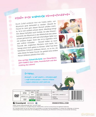 Horimiya - Staffel 1 - Vol.2 - [DVD]