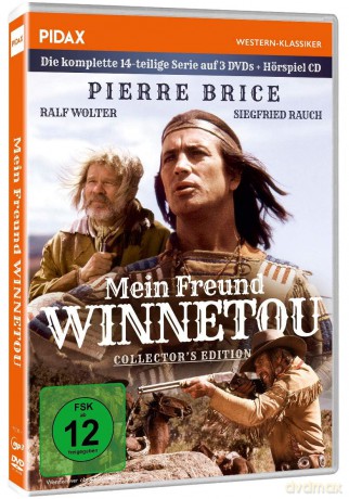 Mein Freund Winnetou - Die Komplette 14-teilige Kult Serie auf 3 DVDs + Hörspiel CD [DVD]