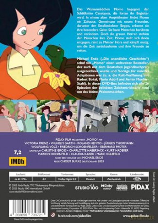 Momo - Komplettbox mit allen 26 Folgen des Zeichentrick-Klassikers nach Michael Ende [DVD]